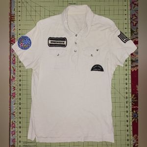 Guess Shirt Mens Large White